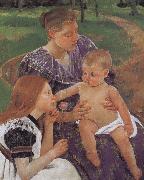 Mary Cassatt Family oil on canvas